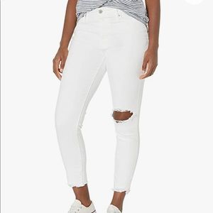 Levi’s 721 high-rise destructed ankle jean, sz 28